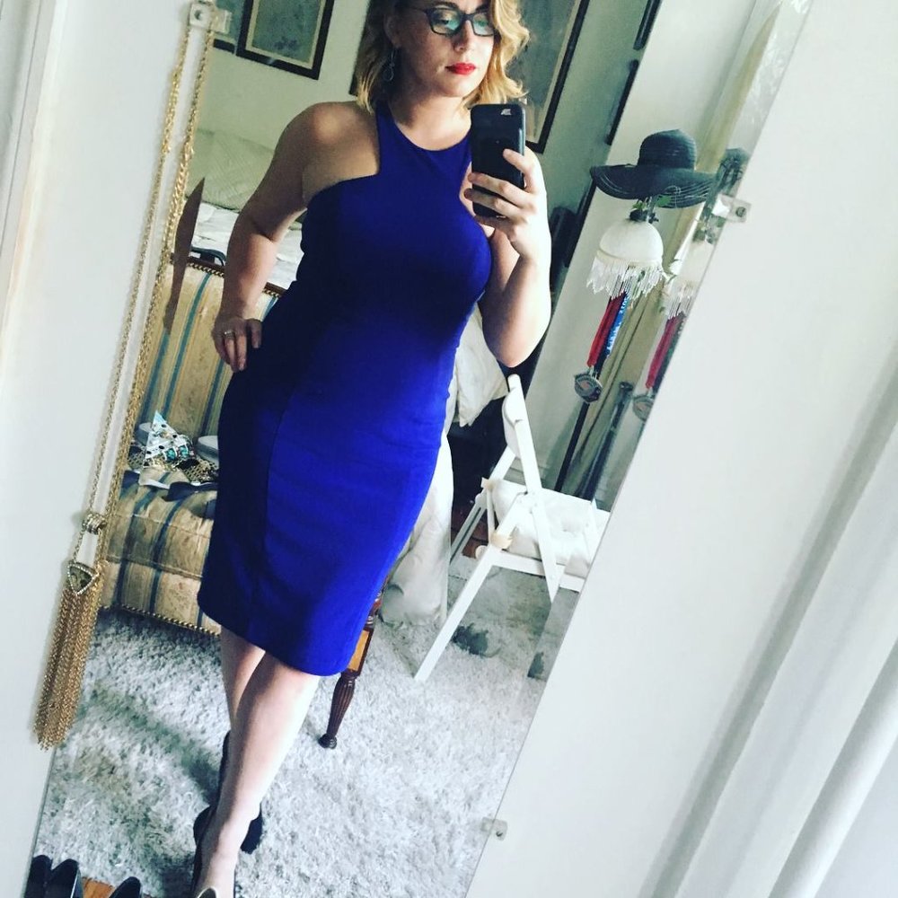 Blue Cocktail Dress